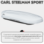 Багажный бокс на крышу Carl Steelman SPORT 2230*900*385 белый "карбон" с двухсторонним открытием + еврокрепление "краб"(об.540л) от магазина ФаркопРос