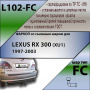 Фаркоп L102-FC для Lexus RX 300 1997-2003, Toyota Harrier 1997-2003, Toyota Highlander 1998-2003, Шар FC (сварной, крепится для 2 болта), Лидер Плюс от магазина ФаркопРос