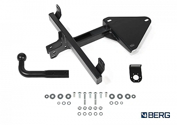 Фаркоп BERG для Lada Granta HB 2018-. Тип шара: A. Нагрузки: 1100/75 кг. Вес: 6 кг. БЕЗ выреза в бампере. Артикул - (F.6013.009) от магазина ФаркопРос