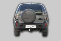 Фаркоп T-VAZ-37H для ВАЗ 2123 Chevrolet Niva / Шевроле Нива / Шнива 1999-2009/ LADA NIVA TRAVEL 2123,  без выреза бампера. Лидер Плюс от магазина ФаркопРос