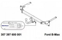 Оригинальный фаркоп 307397600001 для Ford B-Max 2012-, Westfalia от магазина ФаркопРос