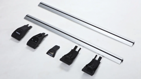 Багажник на интегрированные рейлинги Turtle Tourmaline V2 цвет серебристый от магазина ФаркопРос