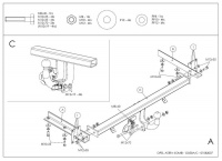 Фаркоп O050A на Opel Astra H wagon 2004-2009, Galia от магазина ФаркопРос