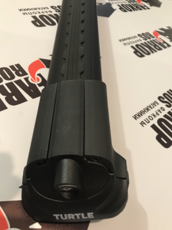 Багажник на рейлинги Turtle Air 1 модель 106 цвет черный + адаптеры для широких рейлингов (CLAMP 2) от магазина ФаркопРос