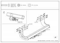 Фаркоп M118A для Mercedes Sprinter 2006-2019, 2019- для моделей любой длины, без ступеньки, Volkswagen Crafter 2006-2017, Galia от магазина ФаркопРос