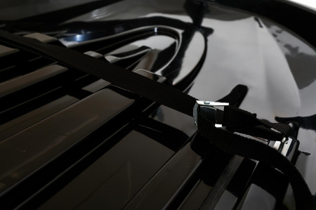 Бокс "Avangard" 2000*850*360 темно-серый карбон с двухсторонним открытием+ еврокрепление "краб" (об.430л) от магазина ФаркопРос