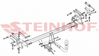 Фаркоп N-096 на Nissan Qashqai J11 2014, шар A (на 2-х болтах), Steinhof от магазина ФаркопРос