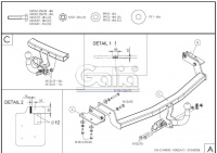 Фаркоп K032A для Kia Carens 2006-2013, шар A, Galia от магазина ФаркопРос