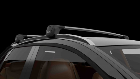 Багажная система LUX SCOUT-2 для а/м с интегрированными рейлингами универсальная с дугами Актив 110 см черными от магазина ФаркопРос