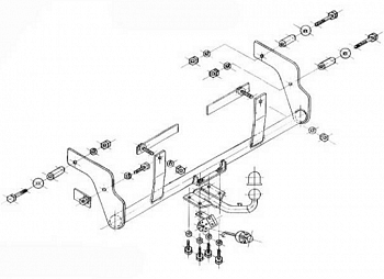 Фаркоп R-072 для Renault Kangoo I 2001-2008, Steinhof от магазина ФаркопРос