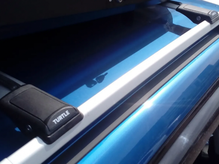 Багажник на рейлинги Turtle Shark 106 цвет серебристый от магазина ФаркопРос