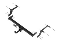 Фаркоп R23.02A на Renault Sandero 2014-…/ Renault Sandero Stepway 2014-…/ Renault Logan 2014-…/ Renault Logan Stepway 2018-… Тип шара: А. Нагрузки: 75/750-1000*. Масса фаркопа: 13,5 кг. от магазина ФаркопРос