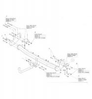Фаркоп 8011-A Infiniti QX70 2014-, Oris от магазина ФаркопРос