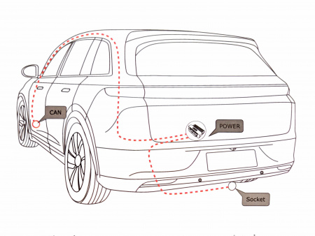 Штатная электрика для LI xiang L7 2022-2024 (Фишка в фишку). Арт - FR.LI.7.103925 от магазина ФаркопРос