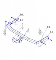 Фаркоп 1922-A для Skoda Fabia sedan / wagon 2007-2014 ,Oris от магазина ФаркопРос
