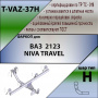 Фаркоп T-VAZ-37H для ВАЗ 2123 Chevrolet Niva / Шевроле Нива / Шнива 1999-2009/ LADA NIVA TRAVEL 2123,  без выреза бампера. Лидер Плюс от магазина ФаркопРос