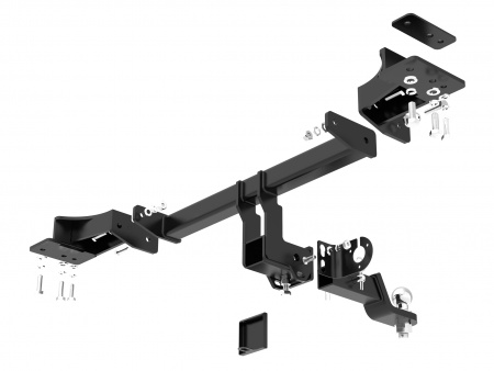 Фаркоп J23.03E на JETOUR T2 2024- / Джетур Т2 2024- БЕЗ выреза в бампере (снимается штатный лючок). Масса ТСУ - 12 кг. Нагрузки: 50/1200*. (БЕЗ электрики) от магазина ФаркопРос