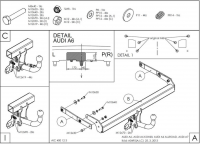 Фаркоп A049C для Audi A6 шар-автомат 2011-, Galia от магазина ФаркопРос