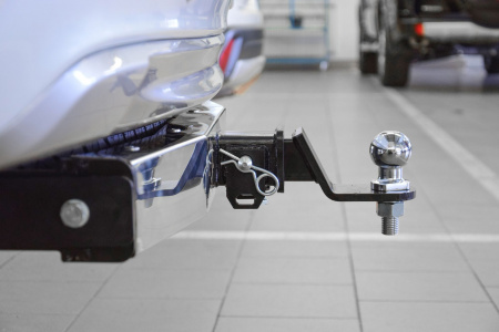 Фаркоп MPS-21-991124.00 PT Group С Хромированной Накладкой для Mitsubishi Pajero Sport с 2021- съемный квадрат от магазина ФаркопРос