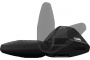 Комплект дуг Thule WingBar EVO 135 Black. Черные дуги, длина 135 см. 2 шт. Артикул: 711420 от магазина ФаркопРос