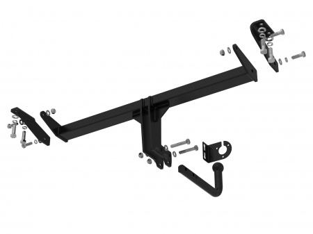 Фаркоп H23.03A на Haval Jolion 2021-/ Хавал Джолион 2021-. БЕЗ выреза в бампере. Масса ТСУ - 7 кг. Нагрузки: 75/750-1800*. (БЕЗ электрики) от магазина ФаркопРос