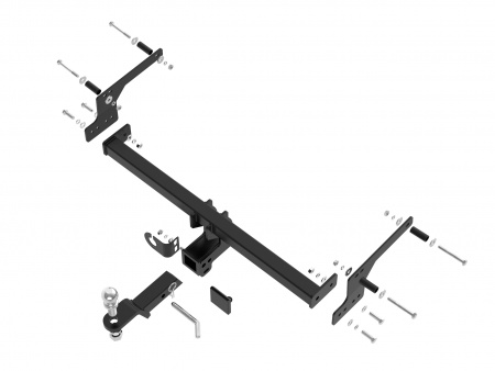 Фаркоп R23.01E на Renault Duster 2010-…/ Kaptur 2016-…/ Nissan Terrano 2014-… Тип шара: E. Нагрузки: 75/750-1500*. Масса фаркопа: 17 кг. от магазина ФаркопРос