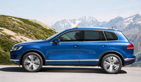 Рейлинги продольные Crown Roof Rail (серый) для Volkswagen Touareg II 2010-2018 от магазина ФаркопРос