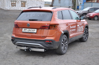 Фаркоп VTS-21-991124.00 PT Group, съемный квадрат, PT Group С НЕРЖ Накладкой для Volkswagen Taos 2021- от магазина ФаркопРос