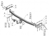 Фаркоп TY 33 для TOYOTA Corolla (E 12) 2002-2007, Автос, нагрузка 1250/75 кг. С подрезкой бампера от магазина ФаркопРос
