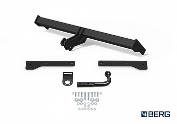 Фаркоп BERG для Volkswagen Taos 2021-. Тип шара: A. Нагрузки: 1500/75 кг. Вес: 14 кг. Небольшой вырез в бампере. Артикул - (F.5811.001) от магазина ФаркопРос