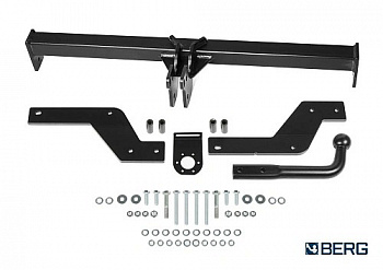 Фаркоп BERG для Lada Xray 2015-. Тип шара: A. Нагрузки: 1100/75 кг. Вес: 14 кг. БЕЗ выреза в бампере. Артикул - (F.6015.002) от магазина ФаркопРос