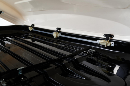 Бокс "Avangard" 2000*850*360 темно-серый карбон с двухсторонним открытием+ еврокрепление "краб" (об.430л) от магазина ФаркопРос