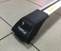 Багажник на рейлинги Turtle Tourmaline V1 цвет серебристый от магазина ФаркопРос