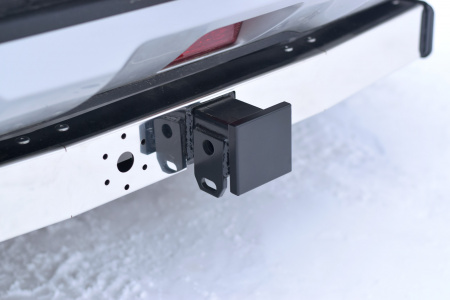 Фаркоп с хромированной накладкой KST-20-991124.00 PT Group для KIA Seltos 2020 - съемный квадрат от магазина ФаркопРос