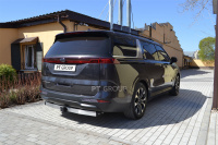 Фаркоп KCA-20-991124.00 PT Group Съемный квадратс НЕРЖ накладкой для KIA Carnival 2020-. Тип шара - E от магазина ФаркопРос