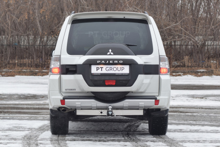 Фаркоп MPJ-99-991124.00 PT Group С НЕРЖ Накладкой для MITSUBISHI Pajero 1999- - съемный квадрат от магазина ФаркопРос