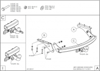 Фаркоп J009C для Dodge Nitro 2007-2012, Galia от магазина ФаркопРос