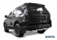 Фаркоп BERG для Toyota Land Cruiser Prado 150 Black Onyx нерж. 2020-. Тип шара: F. Нагрузки: 1500/75 кг. Вес: 20,7 кг. БЕЗ выреза в бампере. Артикул - (F.5714.005) от магазина ФаркопРос