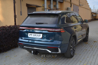 Фаркоп GMN-21-991122.00 PT Group Съемный квадрат, для  GEELY Monjaro 2021. Для автомобиля с обвесом от магазина ФаркопРос