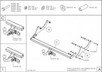Фаркоп для Dacia Logan wagon шар-автомат 2007-2013 D037C, Galia от магазина ФаркопРос