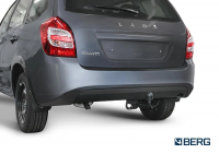 Фаркоп BERG для Lada Granta SW 2018-. Тип шара: A. Нагрузки: 1100/75 кг. Вес: 8,5 кг. БЕЗ выреза в бампере. Артикул - (F.6013.008) от магазина ФаркопРос