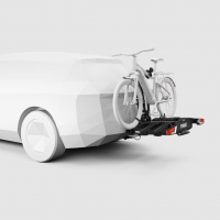 Велоплатформа на фаркоп Thule EasyFold XT 3B 13pin Black для трех велосипедов. Артикул - 934107 от магазина ФаркопРос