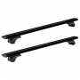 Багажная система "LUX" Элегант с черными дугами 1,2м аэро-трэвэл (82 мм) для а/м с рейлингами от магазина ФаркопРос