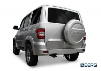 Фаркоп BERG для UAZ Patriot 2005-. Тип шара: E. Нагрузки: 1500/75 кг. Вес: 9,5 кг. БЕЗ выреза в бампере. Артикул - (F.6311.002) от магазина ФаркопРос