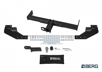 Фаркоп BERG для GAZ Gazelle Next (ЦМФ) 2016-. Тип шара: E. Нагрузки: 2000/75 кг. Вес: 25 кг. БЕЗ выреза в бампере. Артикул - (F.6211.001) от магазина ФаркопРос