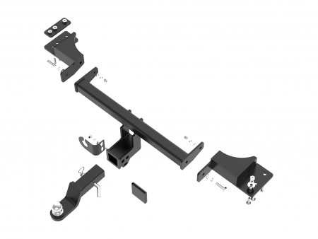 Фаркоп J23.03E на JETOUR T2 2024- / Джетур Т2 2024- БЕЗ выреза в бампере (снимается штатный лючок). Масса ТСУ - 12 кг. Нагрузки: 50/1200*. (БЕЗ электрики) от магазина ФаркопРос