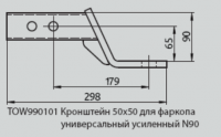 Кронштейн 50x50 для фаркопа универсальный усиленный №90 в сборе (арт. TOW990101), PT GROUP от магазина ФаркопРос