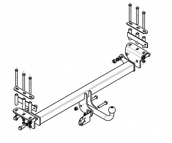 Фаркоп NS 12 для Nissan Patrol GR кроссовер 1998-2004, Avtos от магазина ФаркопРос