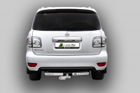 Фаркоп N124-F(N) для NISSAN PATROL (Y62) (внедорожник) 2010 -... (С НЕРЖАВЕЮЩЕЙ ПЛАСТИНОЙ) от магазина ФаркопРос