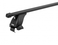 Багажник на крышу LUX, крепление на гладкую крышу для Volkswagen Golf VIII 2019-... г.в. (БК3+прямоугольные дуги 1,2м+КА3 LUX Golf19n) от магазина ФаркопРос